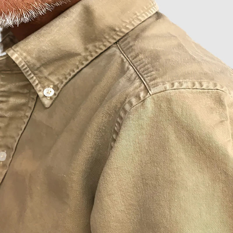 Men's Casual Shirt – Button-Down Collar, Classic Fit Smart Casual