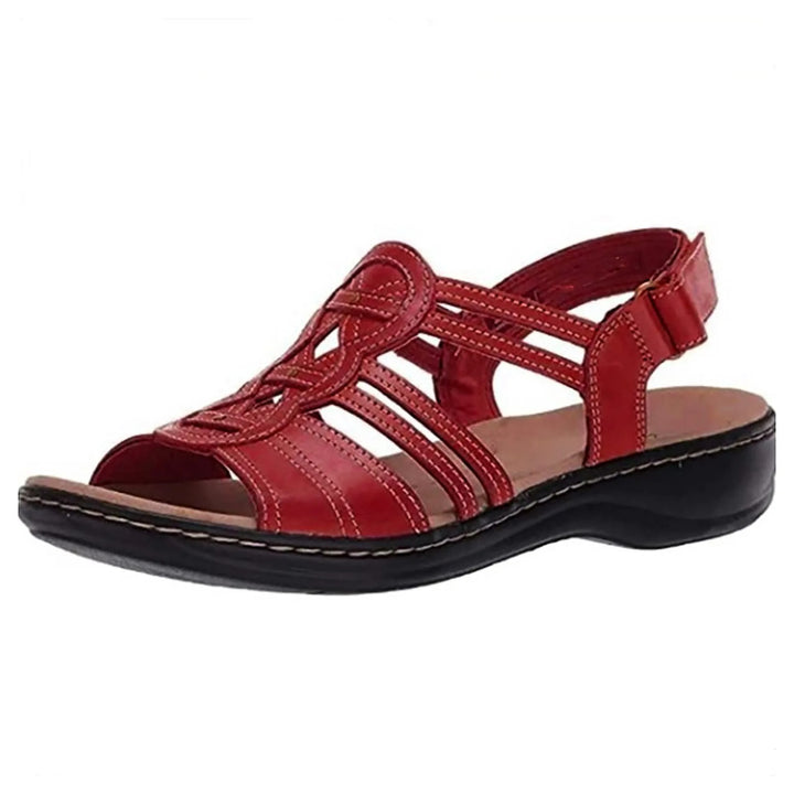 Women's Wedge Sandals – Strappy Peep Toe, Comfy Summer Shoes