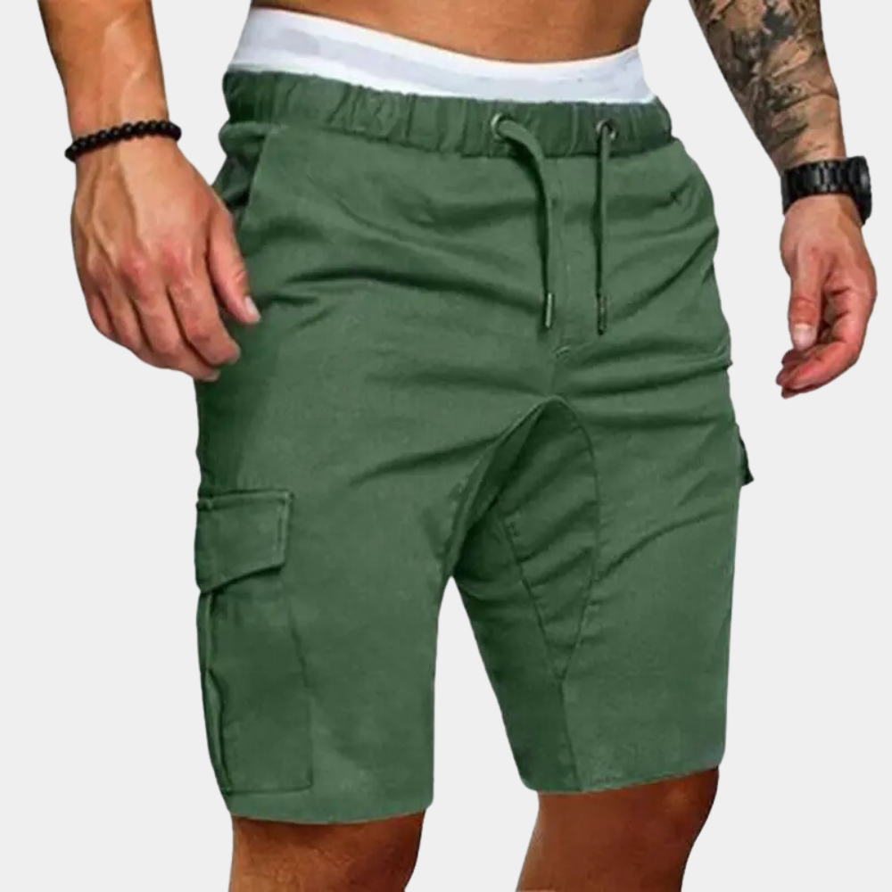 Men's Cargo Shorts – Utility Pocket Detail, Relaxed Fit for Casual Wear