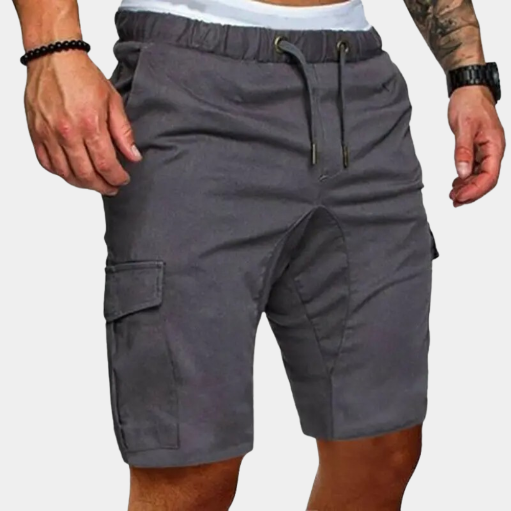 Men's Cargo Shorts – Utility Pocket Detail, Relaxed Fit for Casual Wear