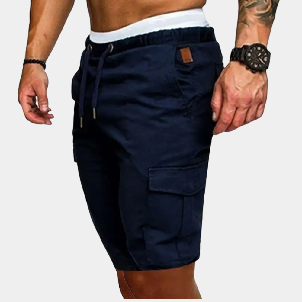 Men's Cargo Shorts – Utility Pocket Detail, Relaxed Fit for Casual Wear