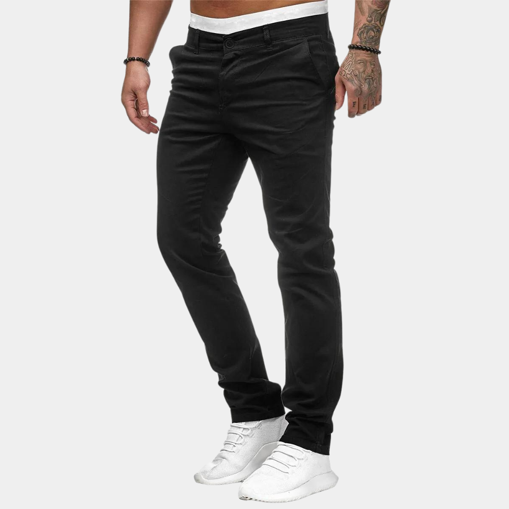 Men's Chinos – Cotton-Rich, Slim Fit Stretch Casual