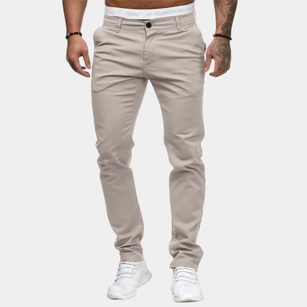 Men's Chinos – Cotton-Rich, Slim Fit Stretch Casual