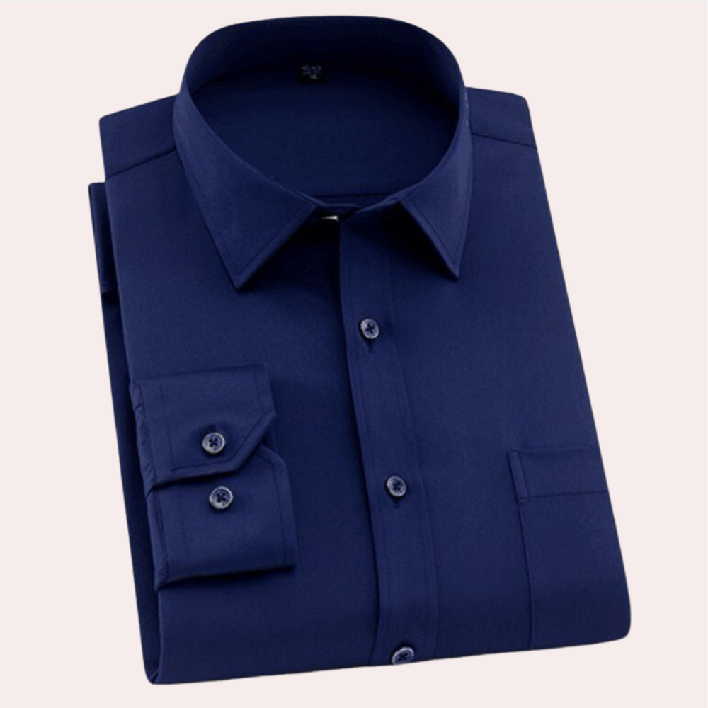 Men's Formal Shirt – Non-Iron, Slim Fit Smart Casual Wear