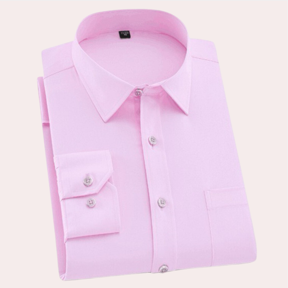 Men's Formal Shirt – Non-Iron, Slim Fit Smart Casual Wear