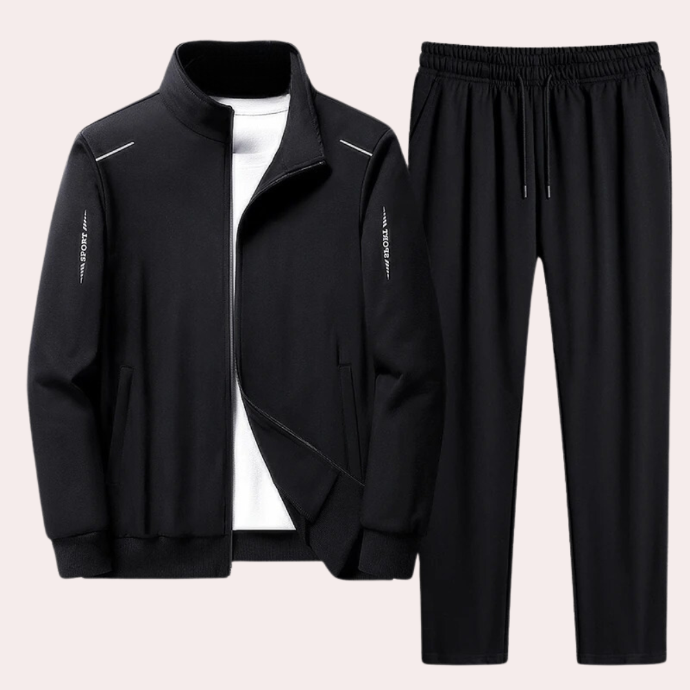 Men's Tracksuit – Funnel Neck, Lightweight Loungewear