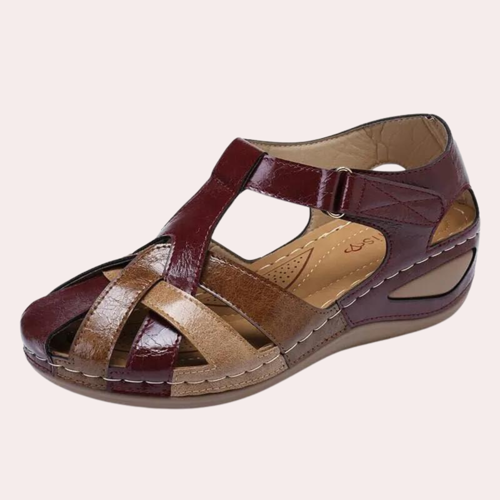 Women's Sandals – Cross Strap Design, Cushioned Fit Summer Everyday Wear