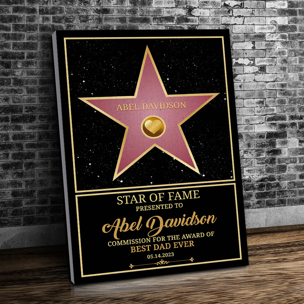 Personalized Star of Fame Award Wall Art™