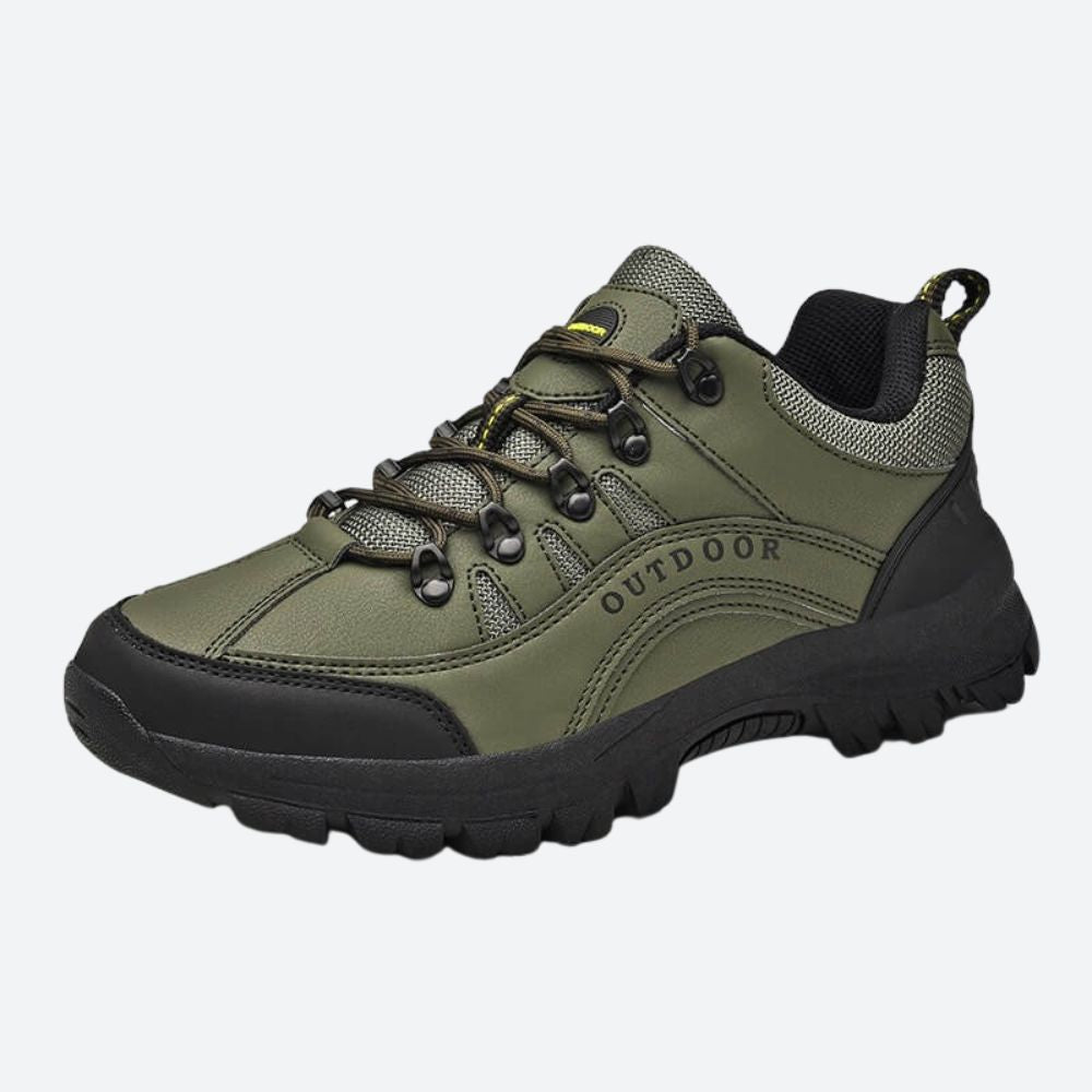 Men's Walking Shoes – Waterproof Leather, Cushioned Outdoor Hiking Trainers
