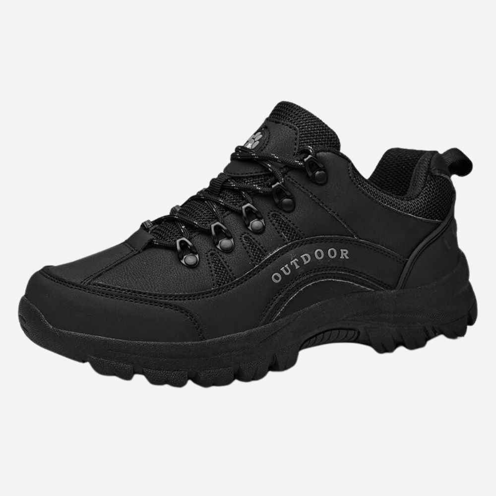 Men's Walking Shoes – Waterproof Leather, Cushioned Outdoor Hiking Trainers