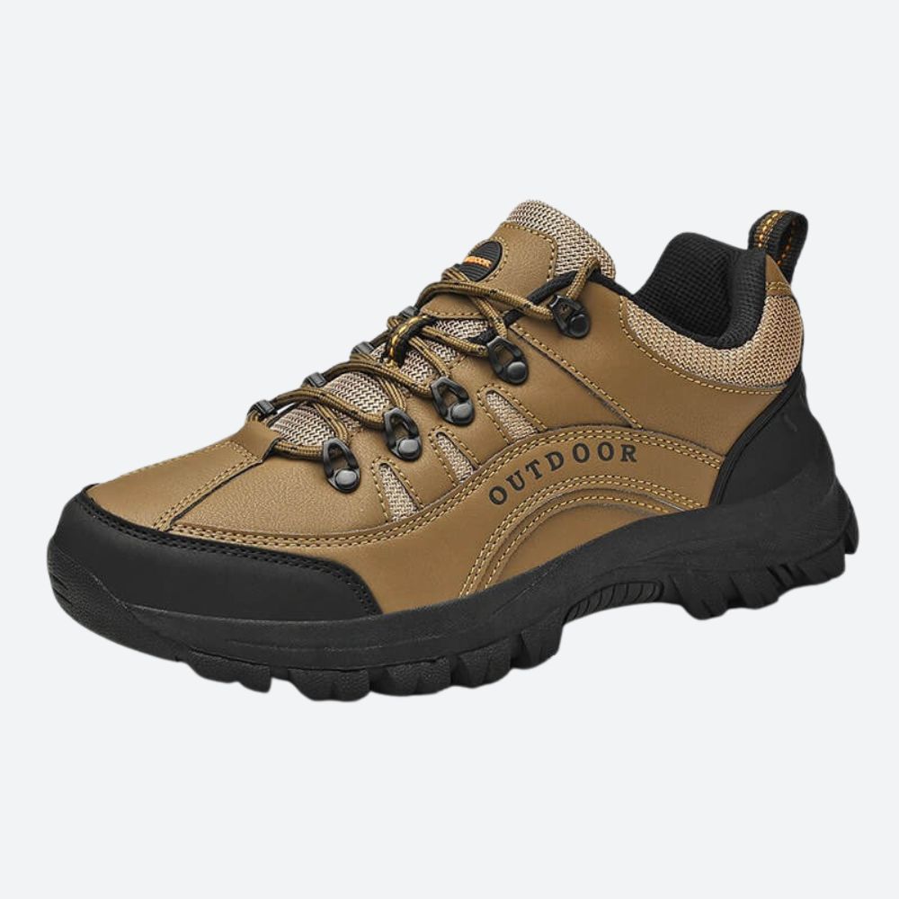 Men's Walking Shoes – Waterproof Leather, Cushioned Outdoor Hiking Trainers