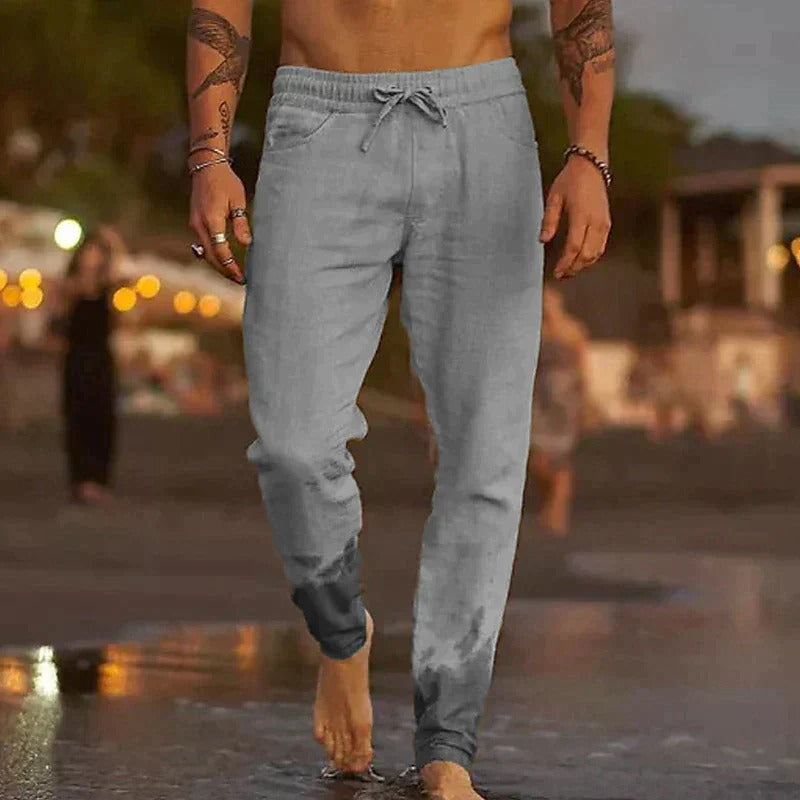 Men's Drawstring Trousers – Lightweight, Relaxed Fit Casual Loungewear