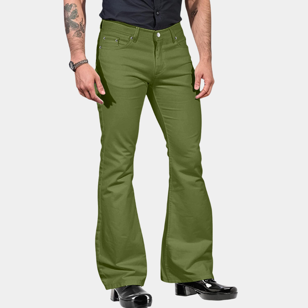 Men's Flared Jeans – 70s Style, Slim Fit Retro Party Wear