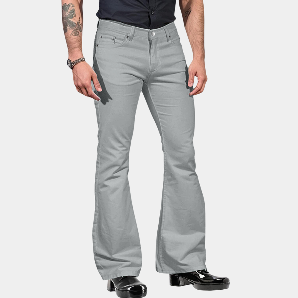 Men's Flared Jeans – 70s Style, Slim Fit Retro Party Wear