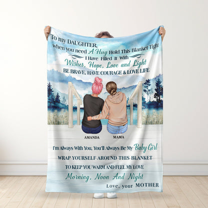 To My Daughter - Hold This Blanket Tight - Personalized Premium Blanket™