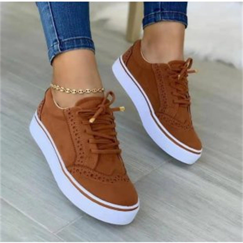 Women's Chunky Trainers – Platform Sole, Comfy Everyday Casual Shoes