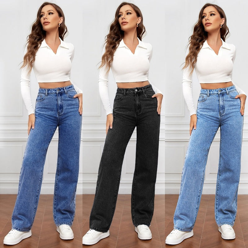 Women's Jeans – High Waisted, Straight Leg 90s Style
