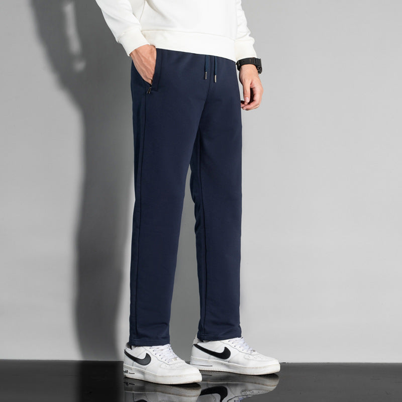 Men's Cotton Joggers – Drawstring, Straight Fit Loungewear Trousers