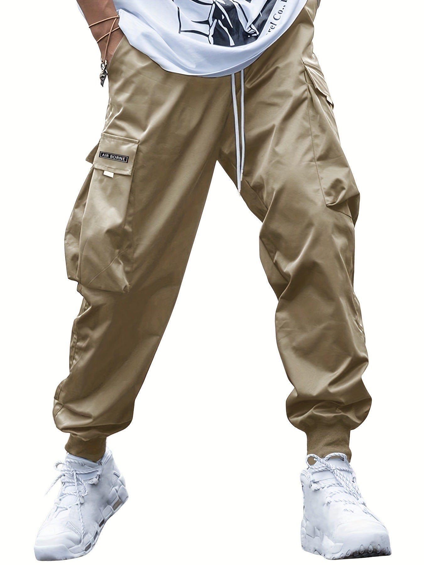 Men's Cargo Trousers – Multi-Pocket Tapered, Relaxed Fit Streetwear