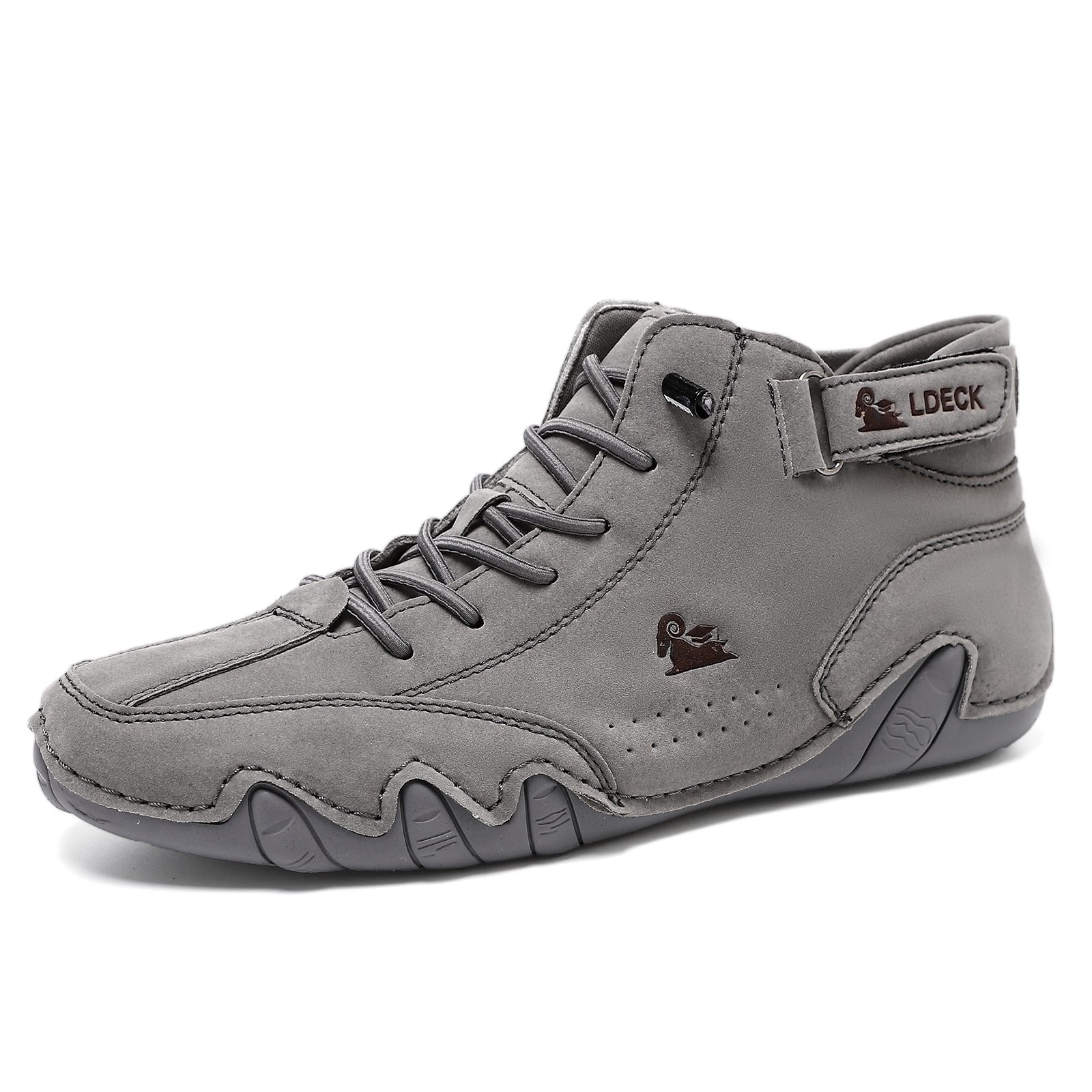 Men's Ankle Boots – Stitched Leather-Look, Comfortable Everyday Casual Shoes