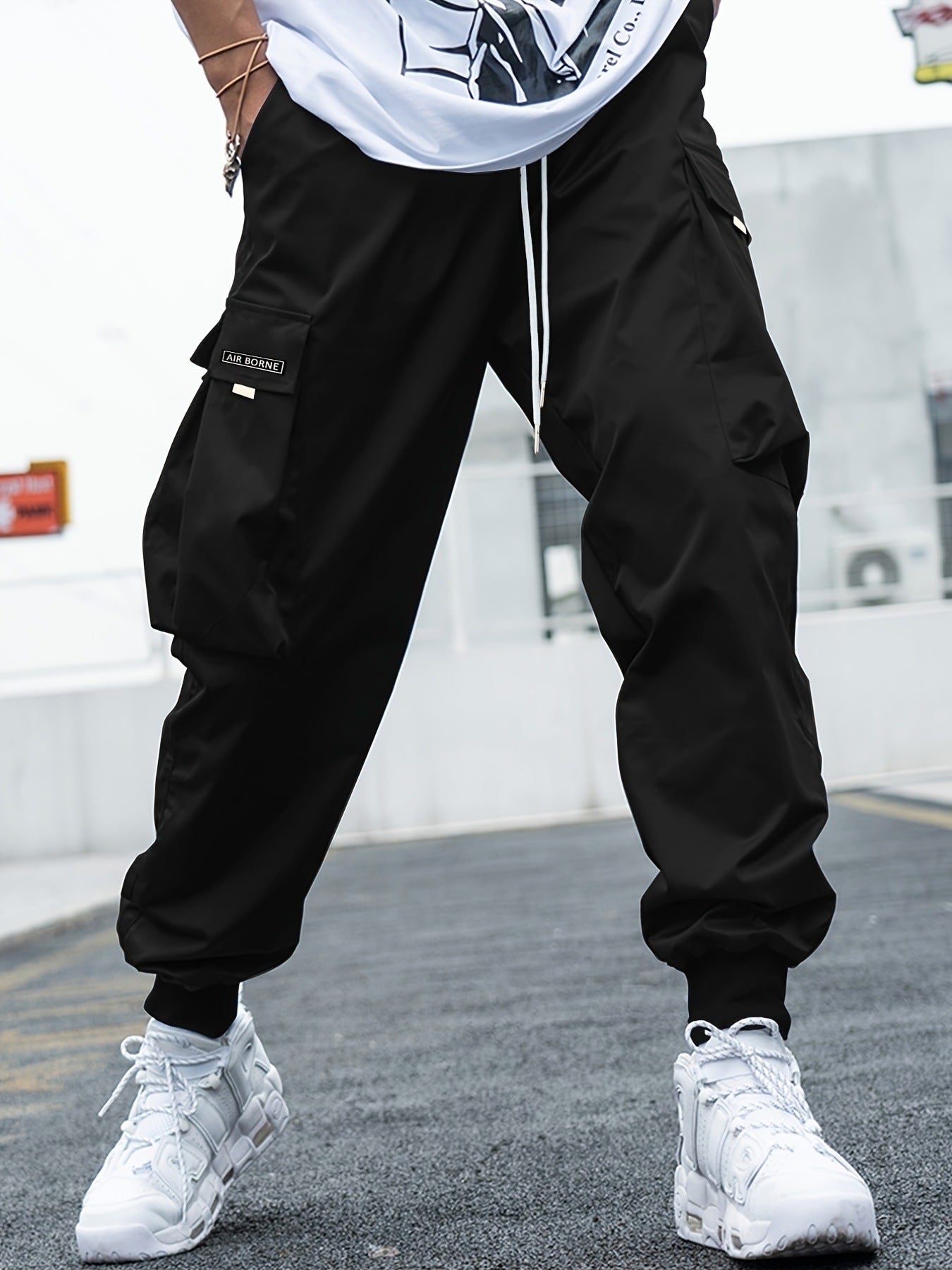 Men's Cargo Trousers – Multi-Pocket Tapered, Relaxed Fit Streetwear