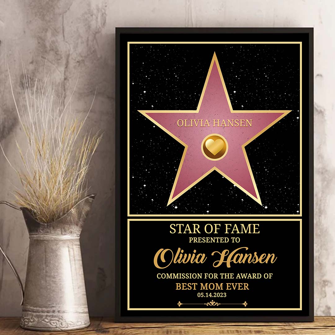 Personalized Star of Fame Award Poster™