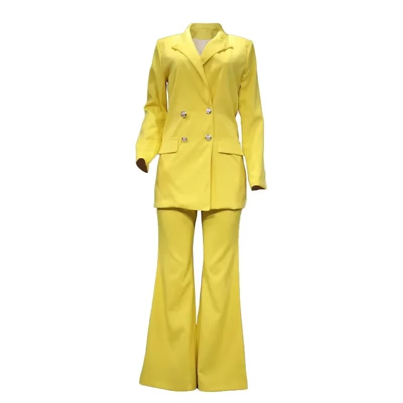Women's Trouser Suit – Flare Leg, Elegant Tailored Smart Workwear