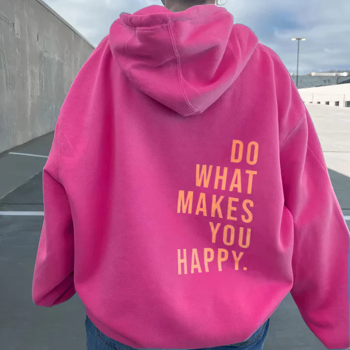 Women's Hoodie – Back Slogan, Cosy Oversized Loungewear
