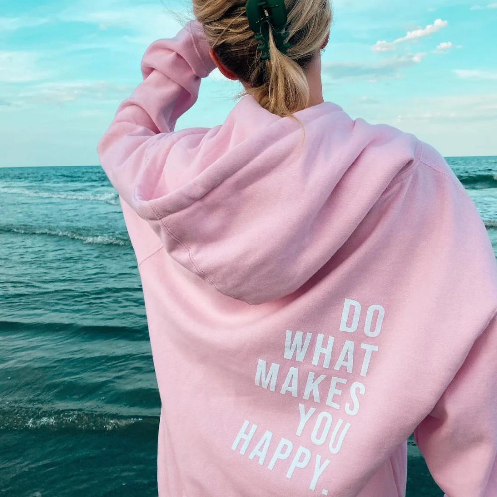 Women's Hoodie – Back Slogan, Cosy Oversized Loungewear