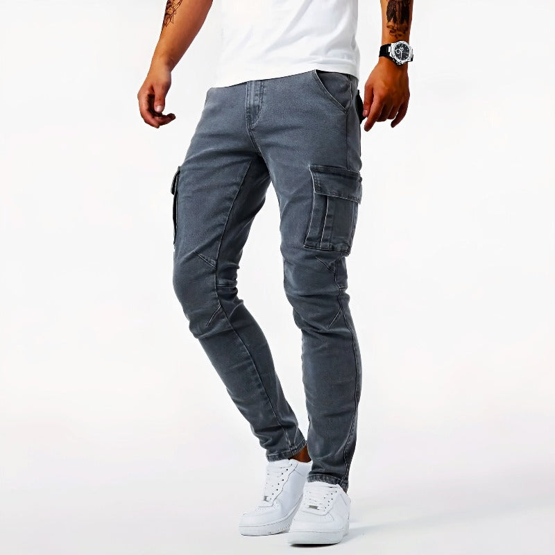 Men's Cargo Trousers – Tapered Cargo, Skinny Fit Stretch Streetwear