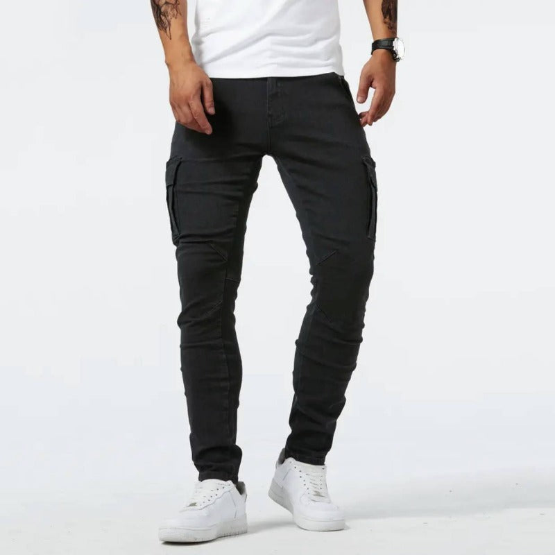 Men's Cargo Trousers – Tapered Cargo, Skinny Fit Stretch Streetwear