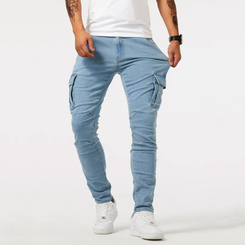 Men's Cargo Trousers – Tapered Cargo, Skinny Fit Stretch Streetwear