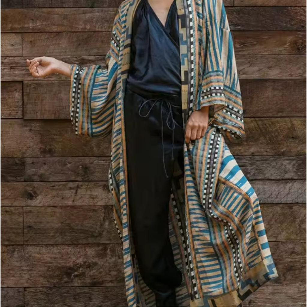 Boho Kimono Duster – Ethnic-Inspired Robe