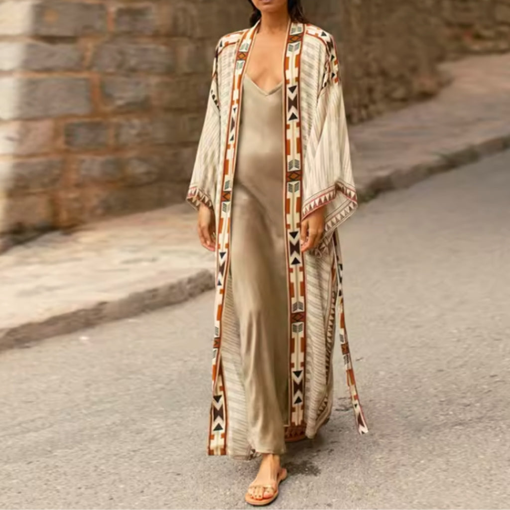 Boho Kimono Duster – Ethnic-Inspired Robe