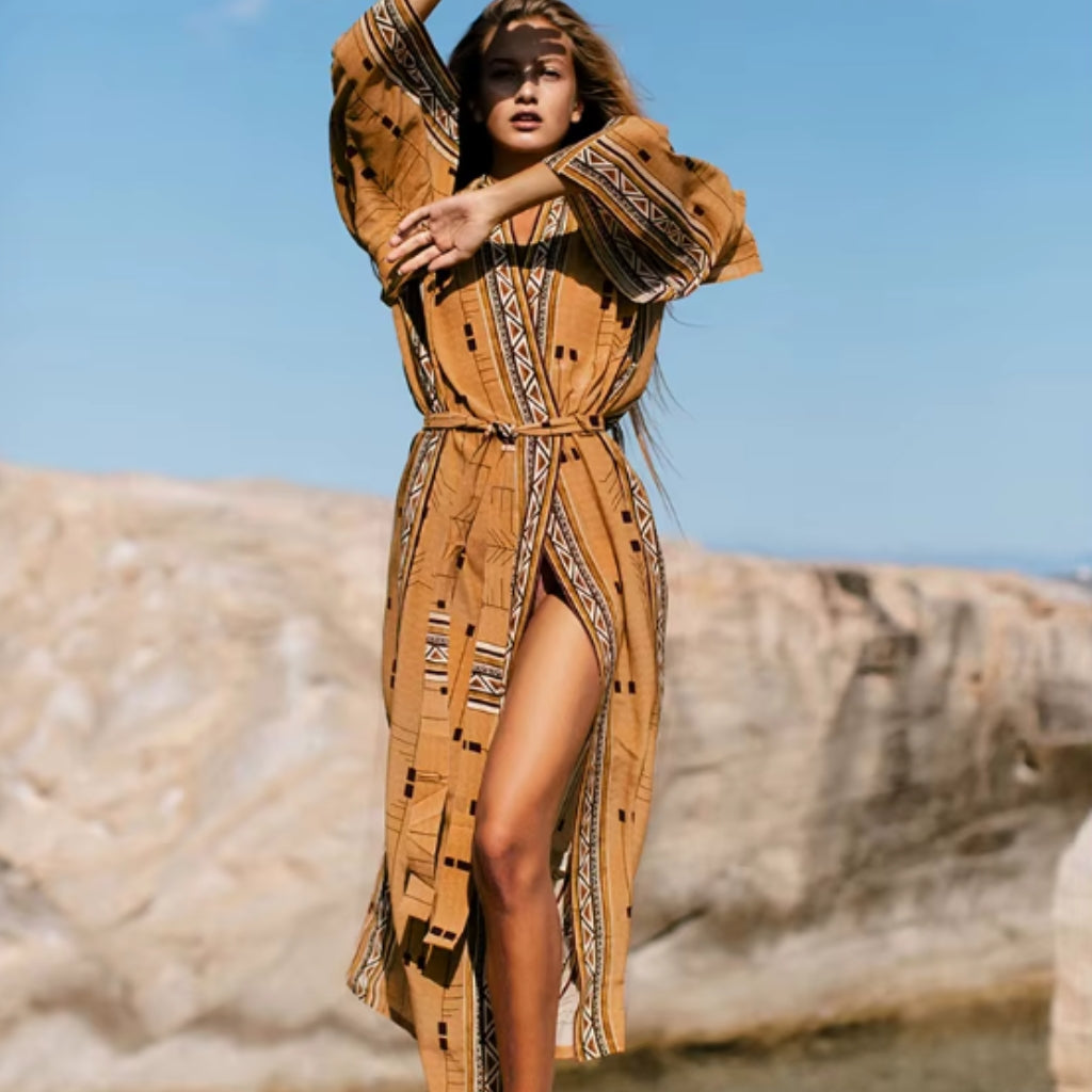 Boho Kimono Duster – Ethnic-Inspired Robe