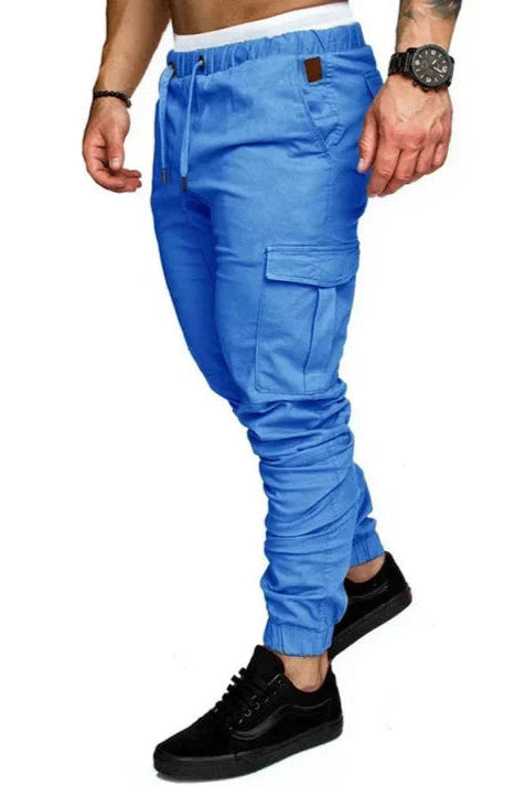 Men’s Cargo Joggers – Utility Pocket Design, Slim Fit Streetwear Trousers