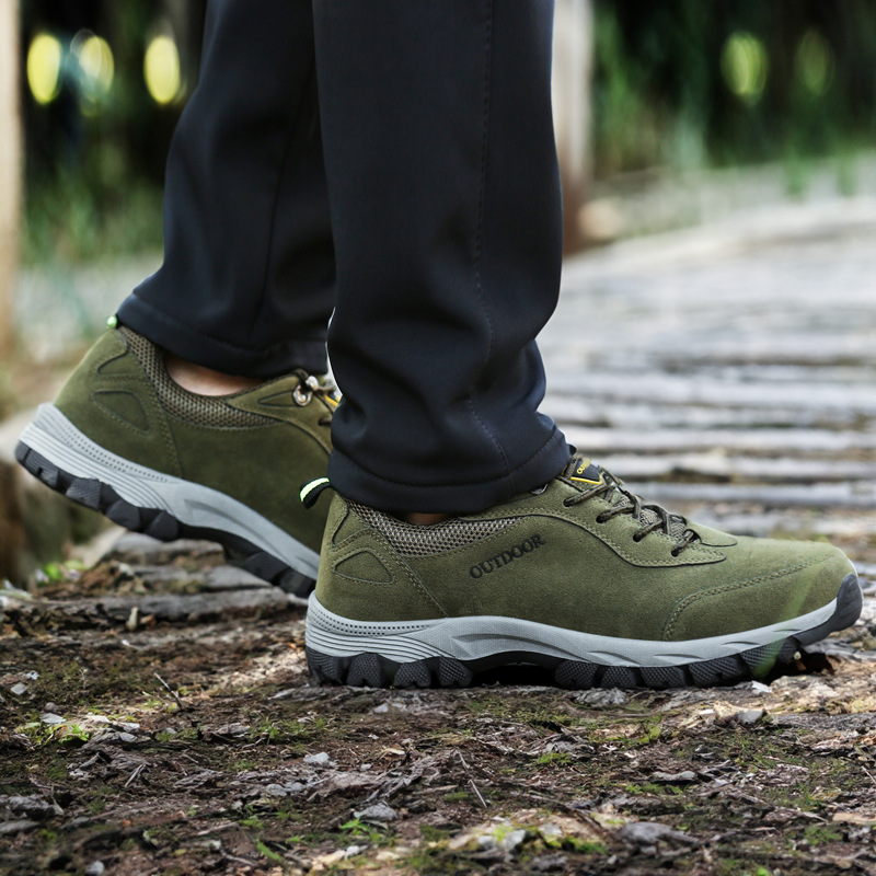 Men's Walking Shoes – Non-Slip Sole, Cushioned Outdoor Trainers