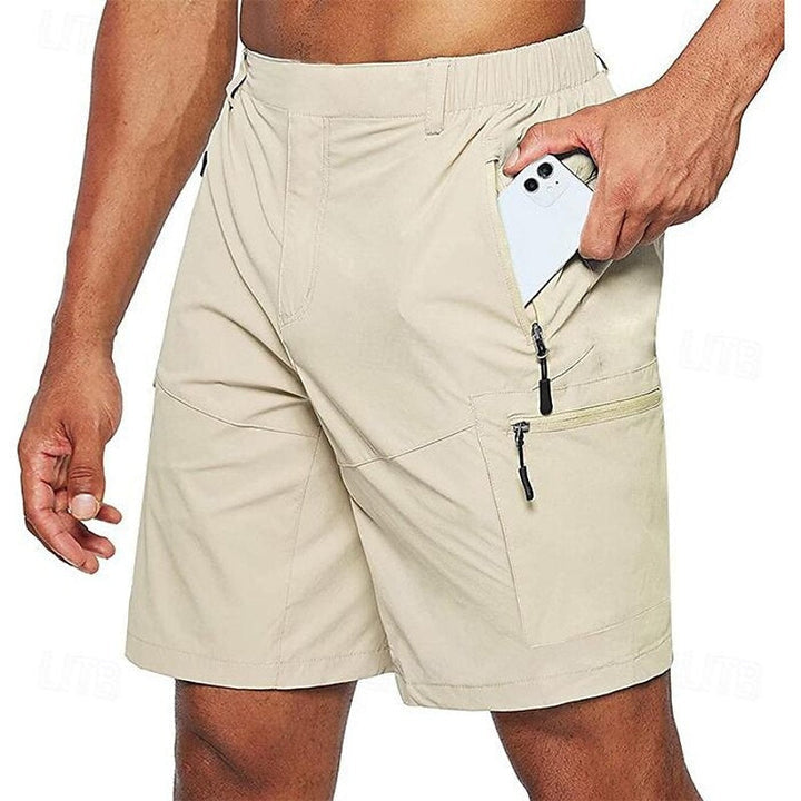 Men's Walking Shorts – Zipped Pockets, Quick-Dry Outdoor & Casual Wear