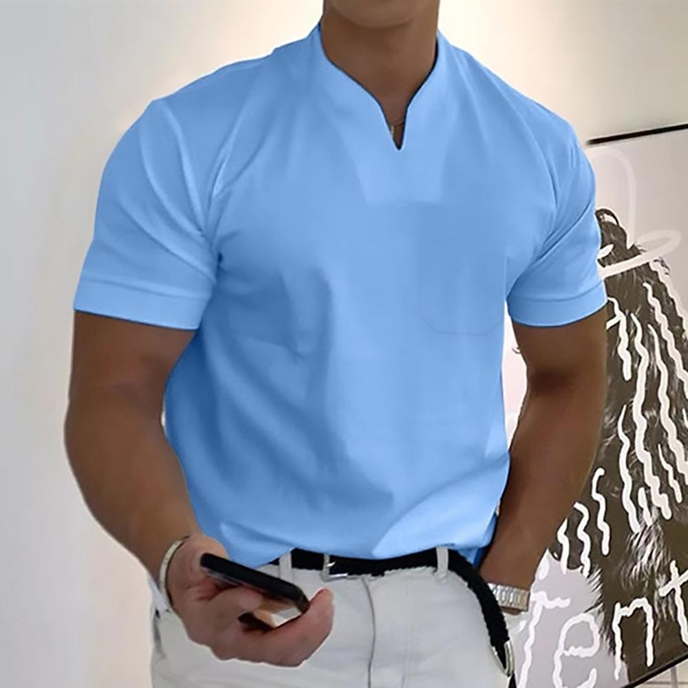 Men's Polo Shirt – Stand Collar Design, Breathable Smart Casual Top