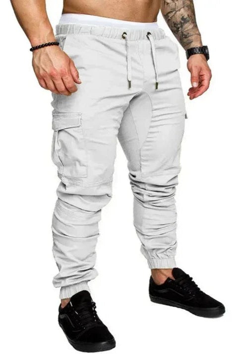 Men’s Cargo Joggers – Utility Pocket Design, Slim Fit Streetwear Trousers