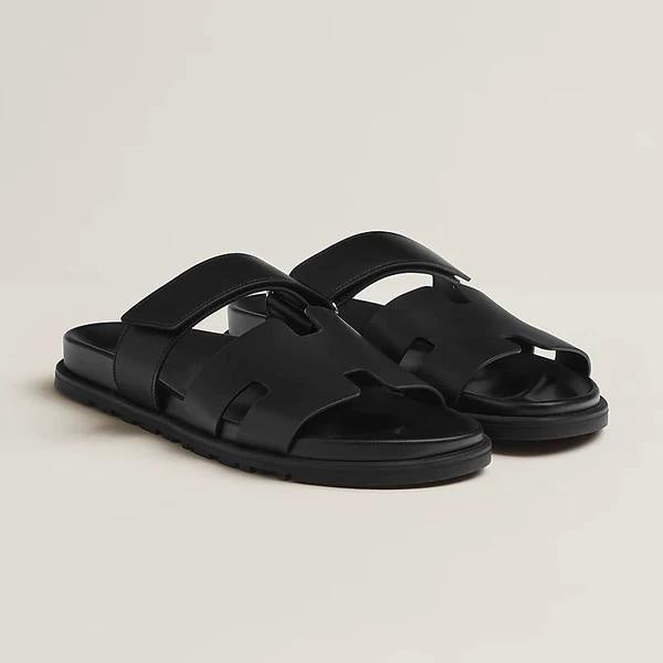 Women's Sliders – H-Strap Design, Comfortable Flat Holiday Sandals