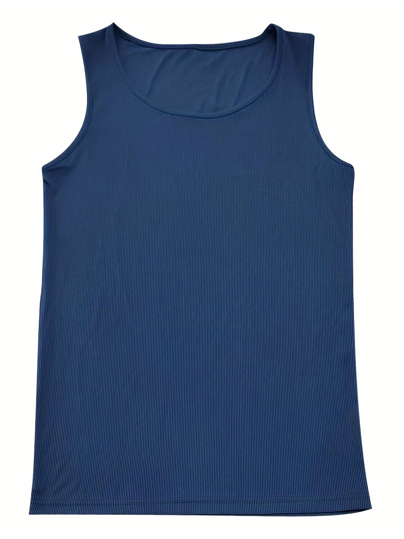 Men's Gym Vest – Ribbed Knit, Muscle Fit Workout Top