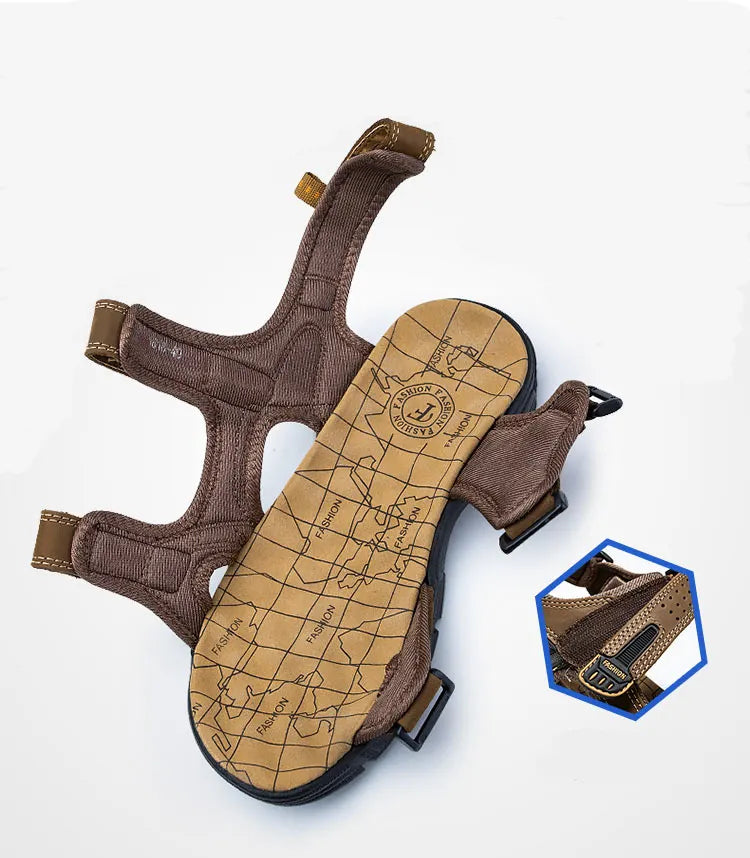 Men's Sandals – Adjustable Straps, Supportive Summer Walking