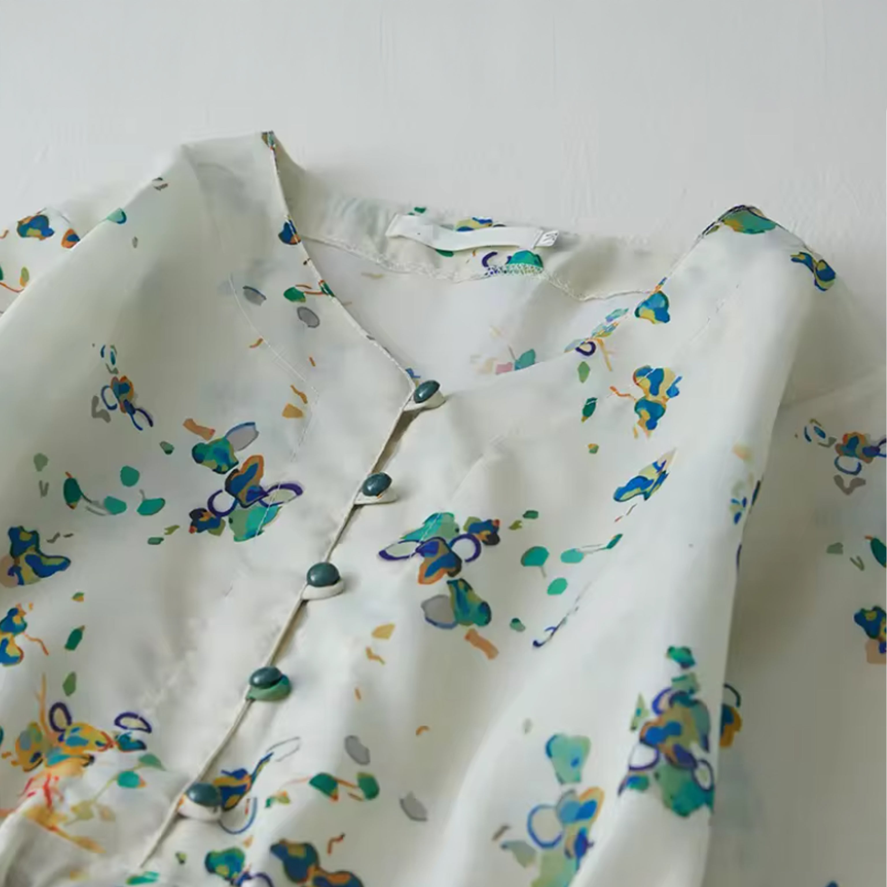 Romantic Floral Print Chiffon Maxi Dress with Cinched Waist