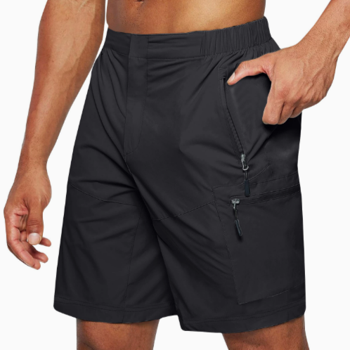 Men's Walking Shorts – Zipped Pockets, Quick-Dry Outdoor & Casual Wear