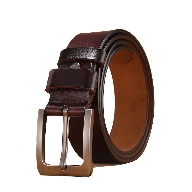 Men's Belt – Classic Pin Buckle, Smart Casual for Jeans & Trousers