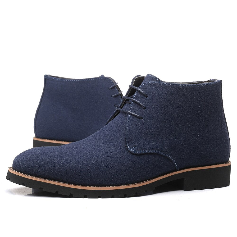 Men's Chukka Boots – Suede Lace-Up, Comfortable Smart Casual Wear