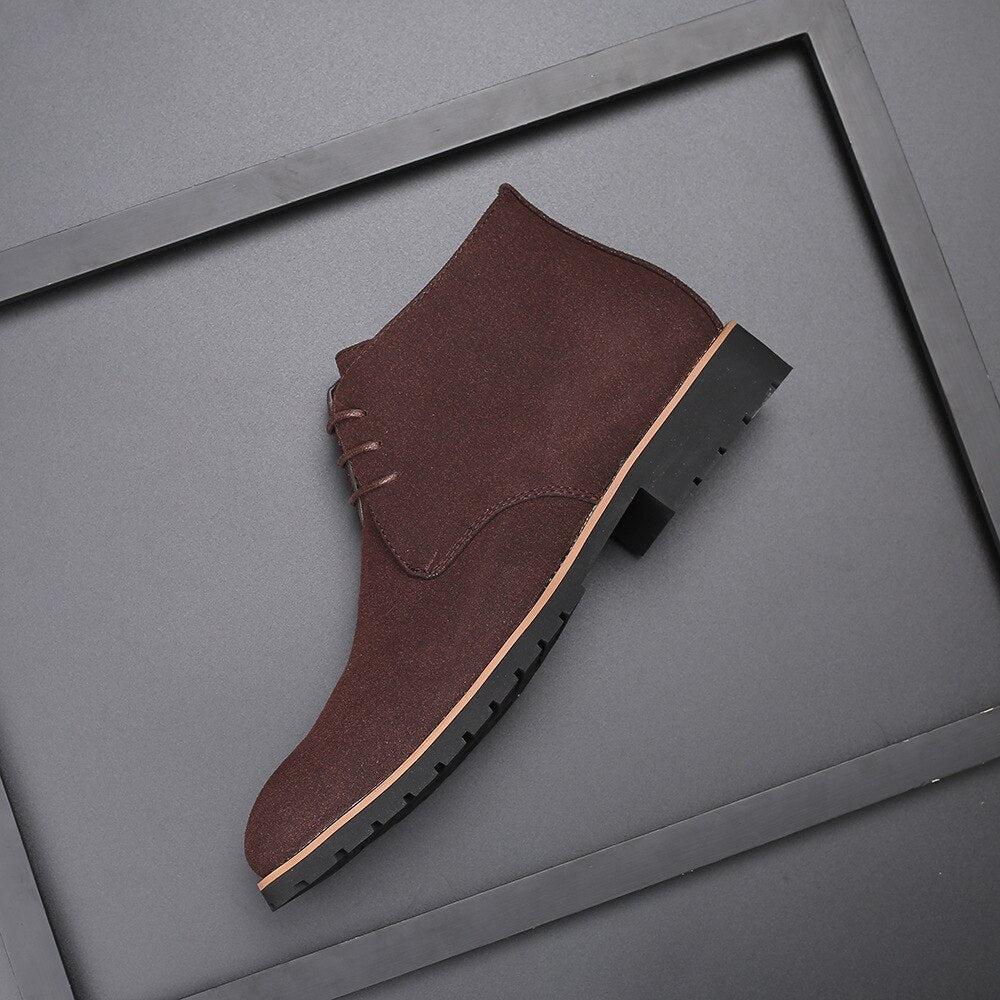 Men's Chukka Boots – Suede Lace-Up, Comfortable Smart Casual Wear