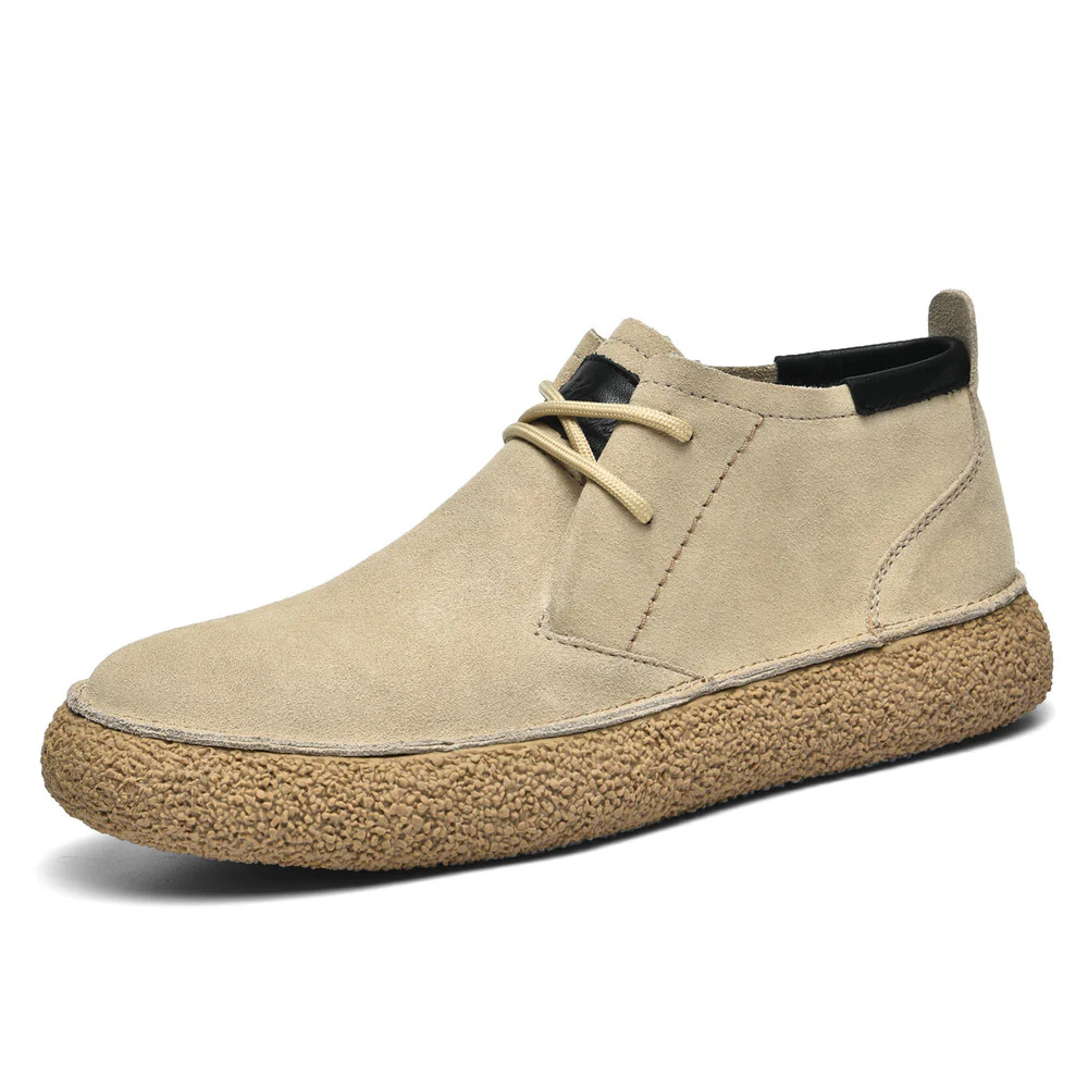 Men's Suede Trainer Boots – Chunky Sole, Comfortable Smart Casual Wear