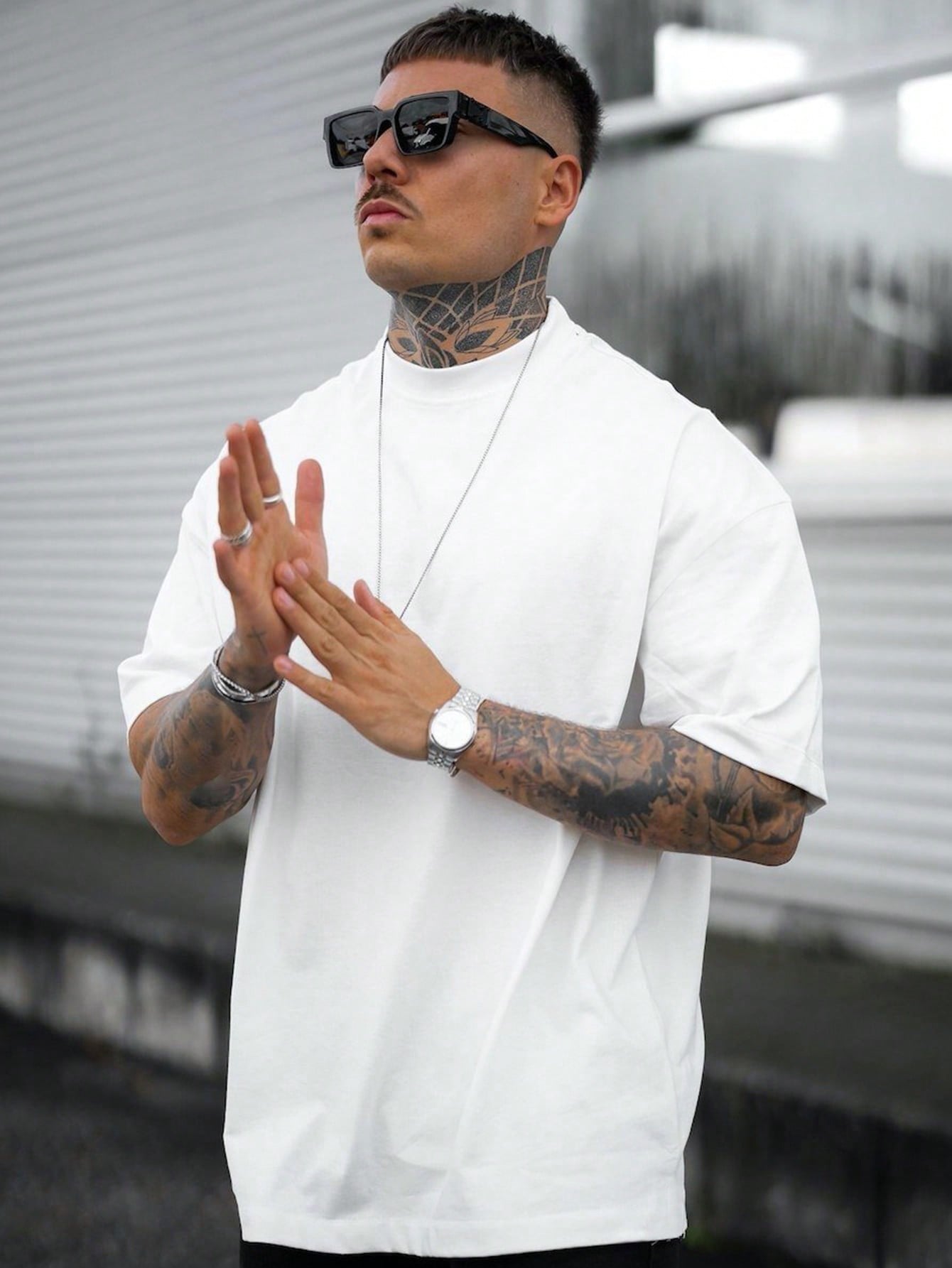 Men's T-Shirt – Plain Crew Neck, Relaxed Fit Casual Summer Top
